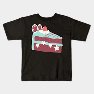 Cake Slice Chocolate Ver Kids T-Shirt